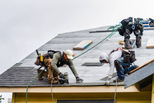 Professional Emergency Roof Repair technician working in Fayetteville, AR